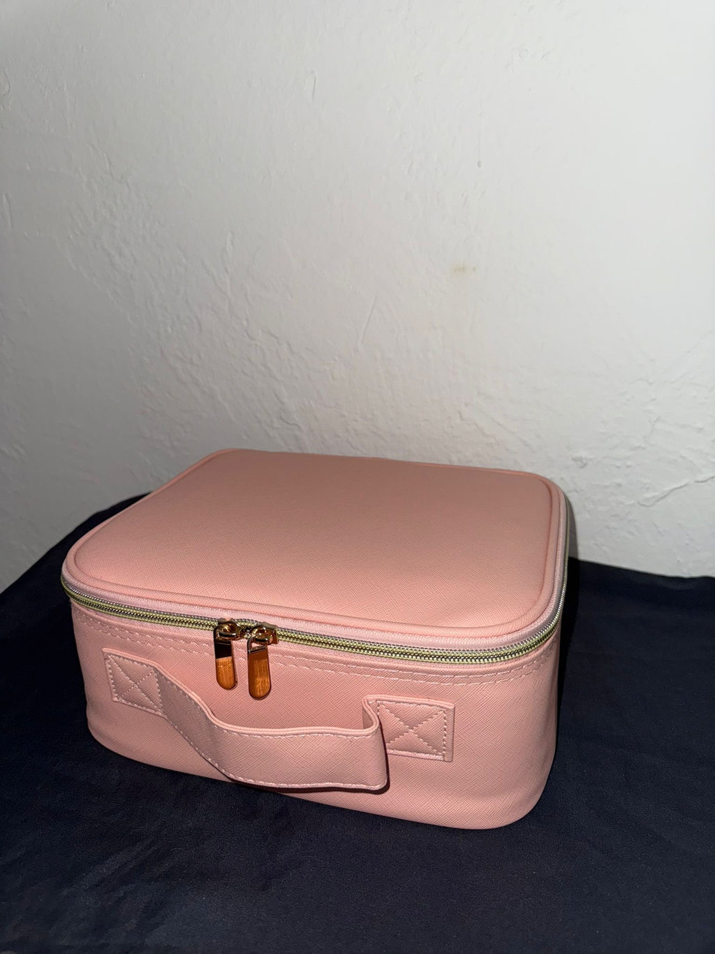 Organizador de maquillaje portátil con espejo LED