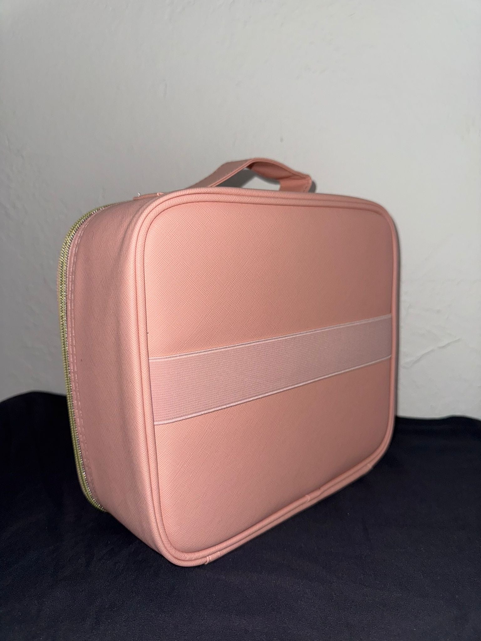 Organizador de maquillaje portátil con espejo LED