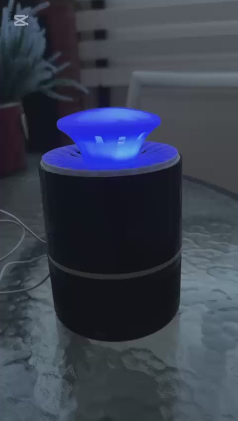 Lámpara antimosquitos por succión